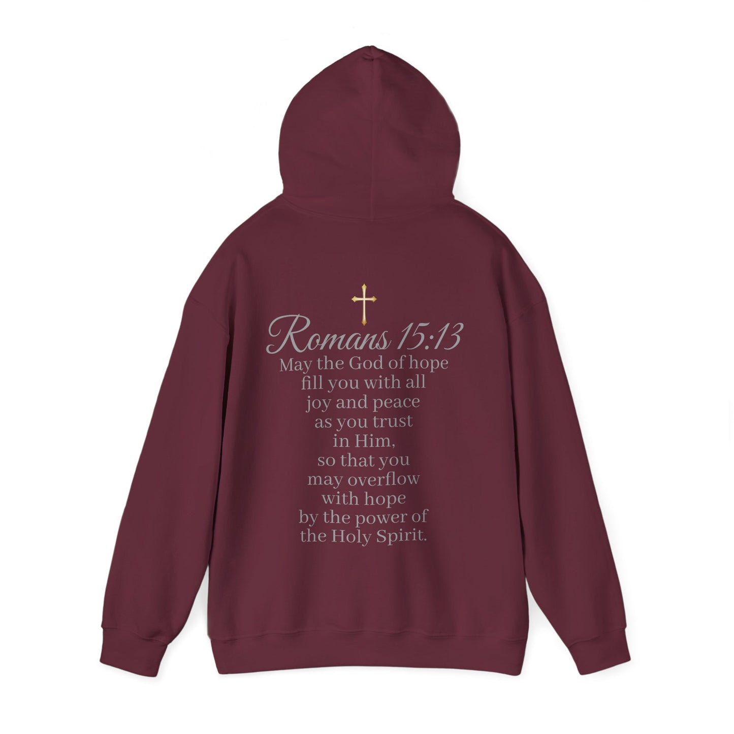 Women’s “Hope” Hoodie – Inspirational Scripture Pullover | Romans 15:13