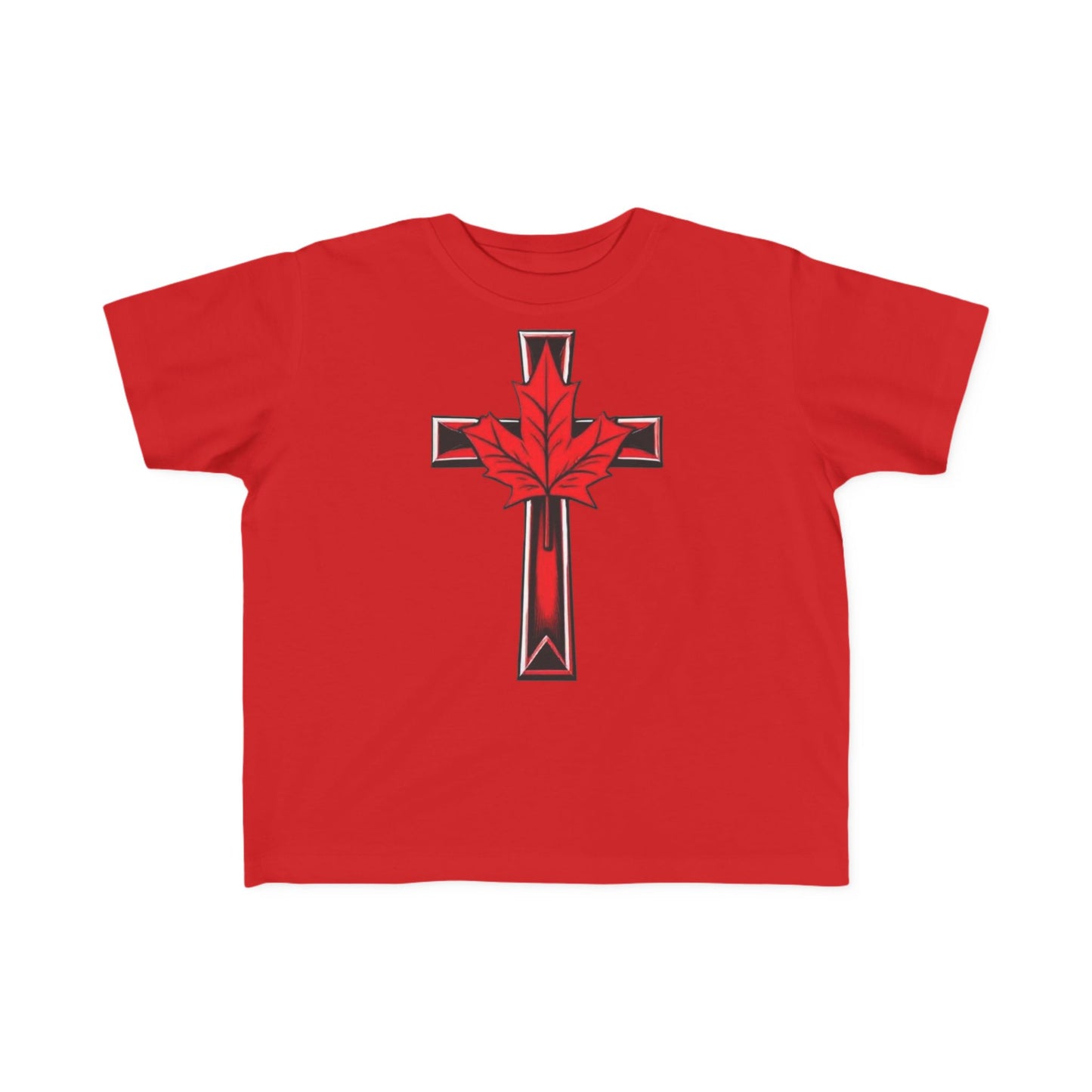 Little Light of the North – Toddler Tee with Maple Cross