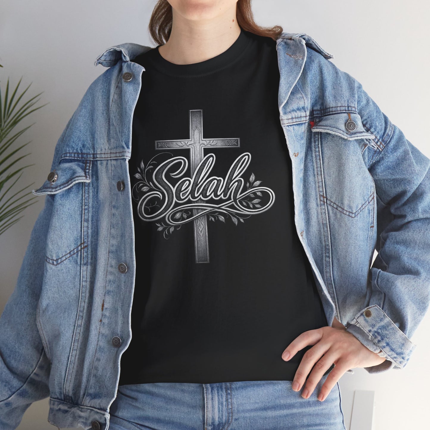 Selah Cross Tee — Men's Christian T‑Shirt