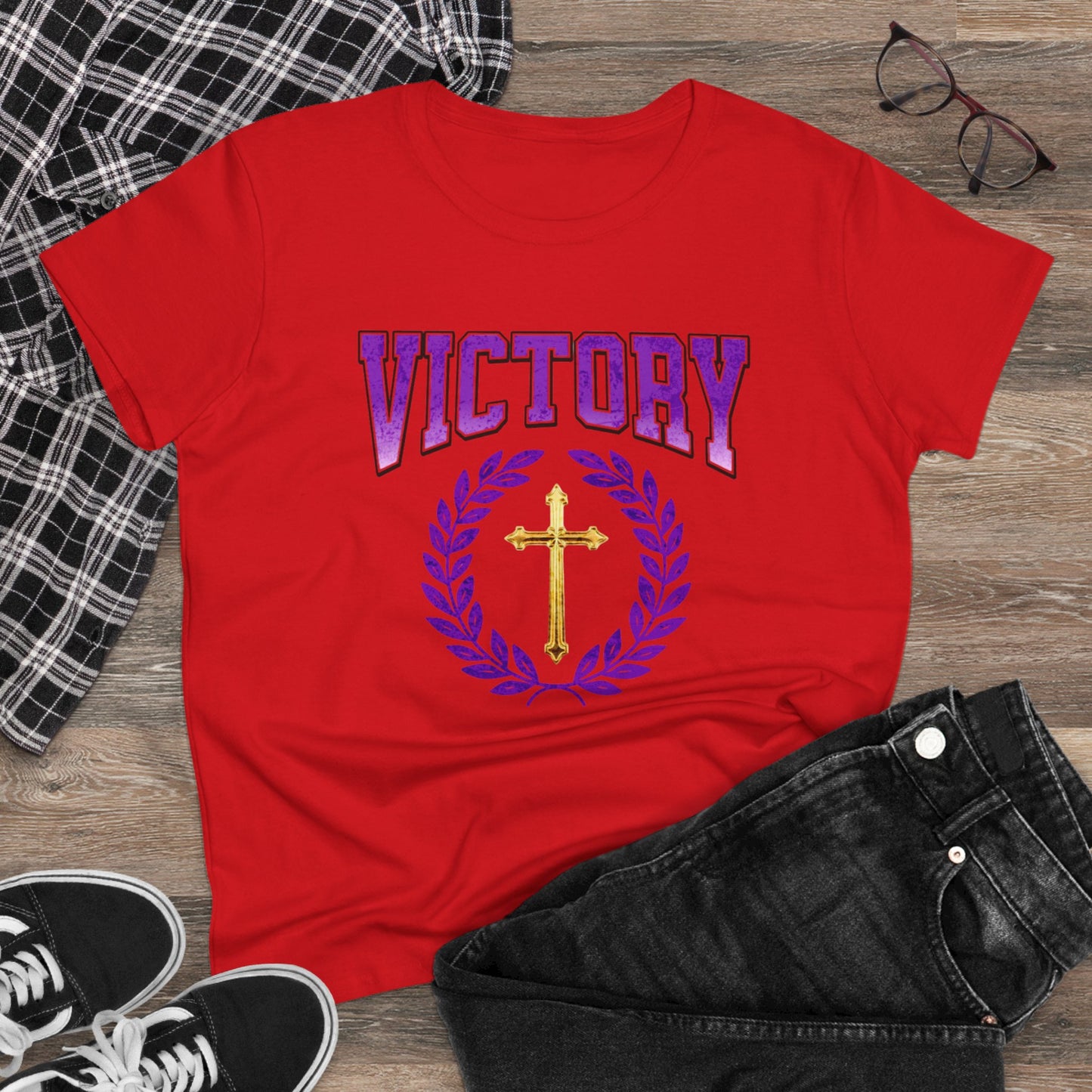 Divine Victory Women’s Tee – Victory in Every Step
