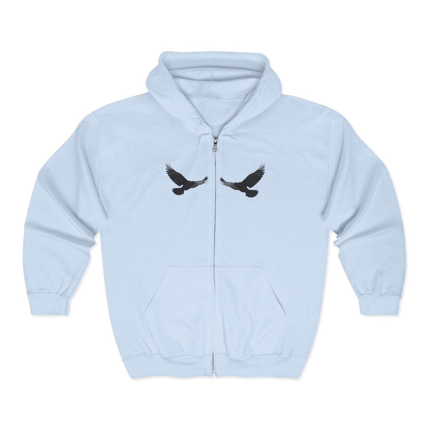 Faithful Watchers” – Cross & Crows Men’s Zip-Up Hoodie