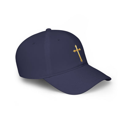 Gold Cross Baseball Cap – Faith-Inspired Adjustable Hat