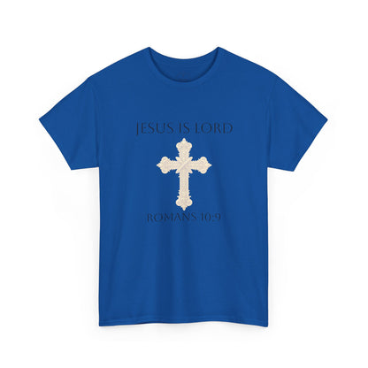 Jesus Is Lord – Men’s  Christian Tee (Dark Lettering)