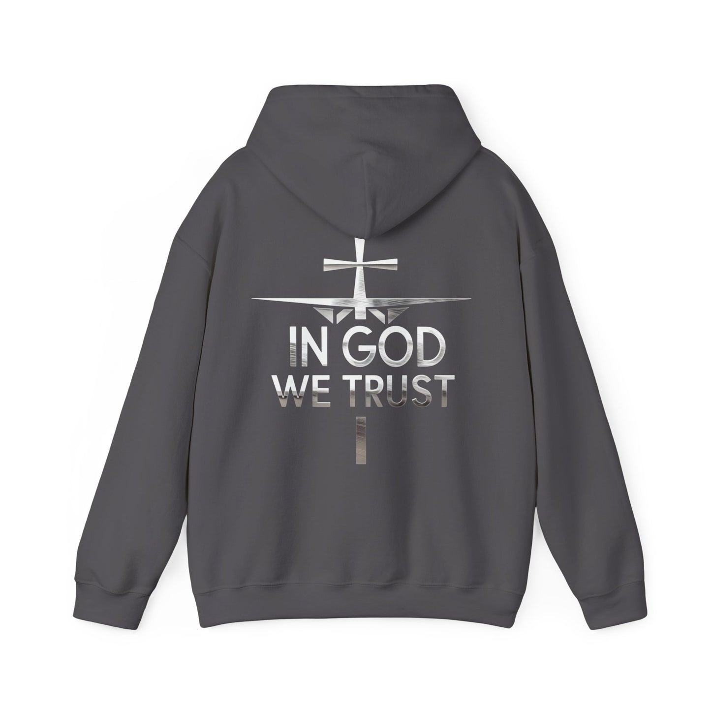 In God We Trust | Men’s Christian Hoodie with Back Design Print