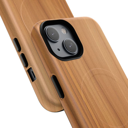 Natural Wood Grain Design - iPhone Magnetic Tough Case
