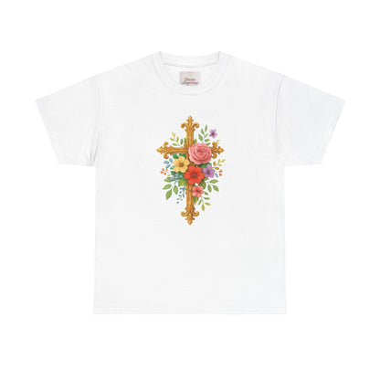 Floral Cross Tee - Women's Christian Apparel