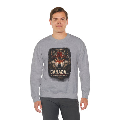 Canada War Paint: Glorious and Free - Men's Sweatshirt