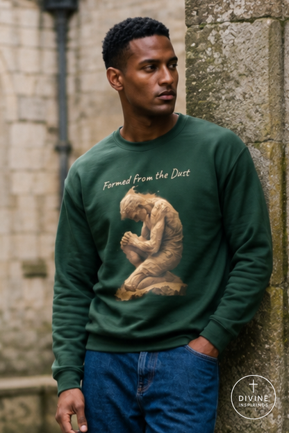 Formed from the Dust (Light Lettering) - Men’s Christian Sweatshirt
