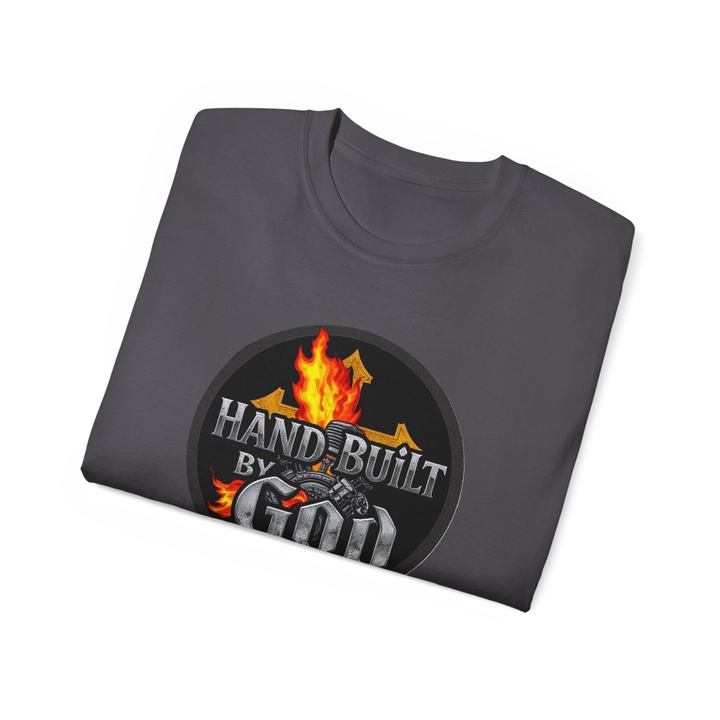 Men’s “Hand Built By God” Christian T-Shirt