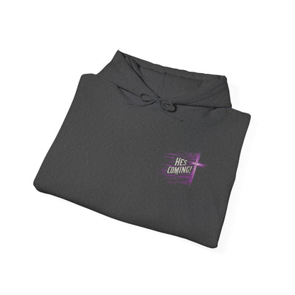 He's Coming – Women’s Christian Hoodie with Cross