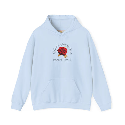 Handcrafted by God Rose Women's Hoodie (Dark Lettering)
