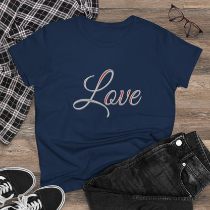 Put On Love Women’s T-Shirt – Grace in Every Thread