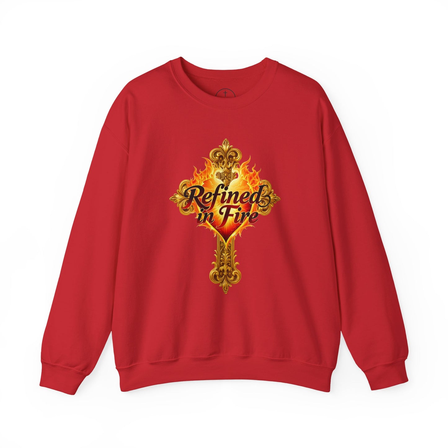 Refined in Fire - Men's Ornate Christian Sweatshirt