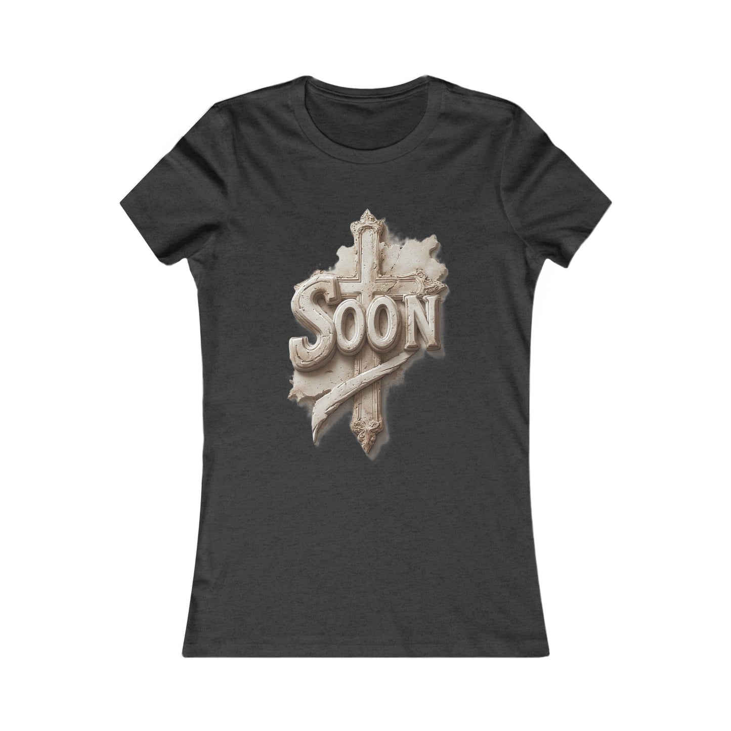 “Soon” Cross Women’s Favorite Tee – Everyday Faith Wear