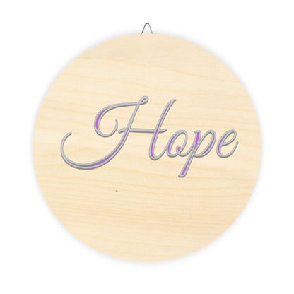 Faith, Hope and Love 'Hope' Wall Hanging — Inspirational Christian Wooden Décor