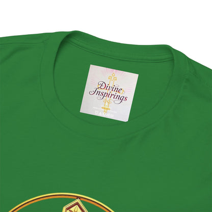 Men’s Romans 10:9 Christian T-Shirt – Jesus Is Lord & He Is Risen (Dark Lettering)