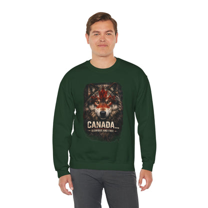 Canada War Paint: Glorious and Free - Men's Sweatshirt
