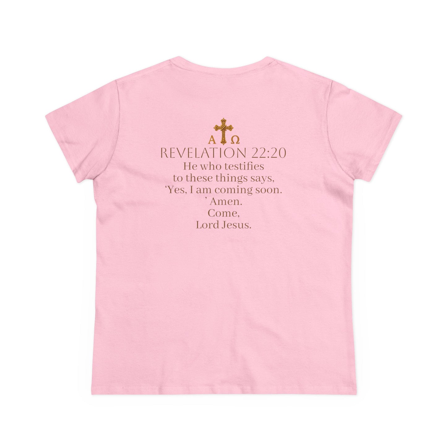 “Soon” Cross Women’s Christian Tee – Bold Faith Made Beautiful