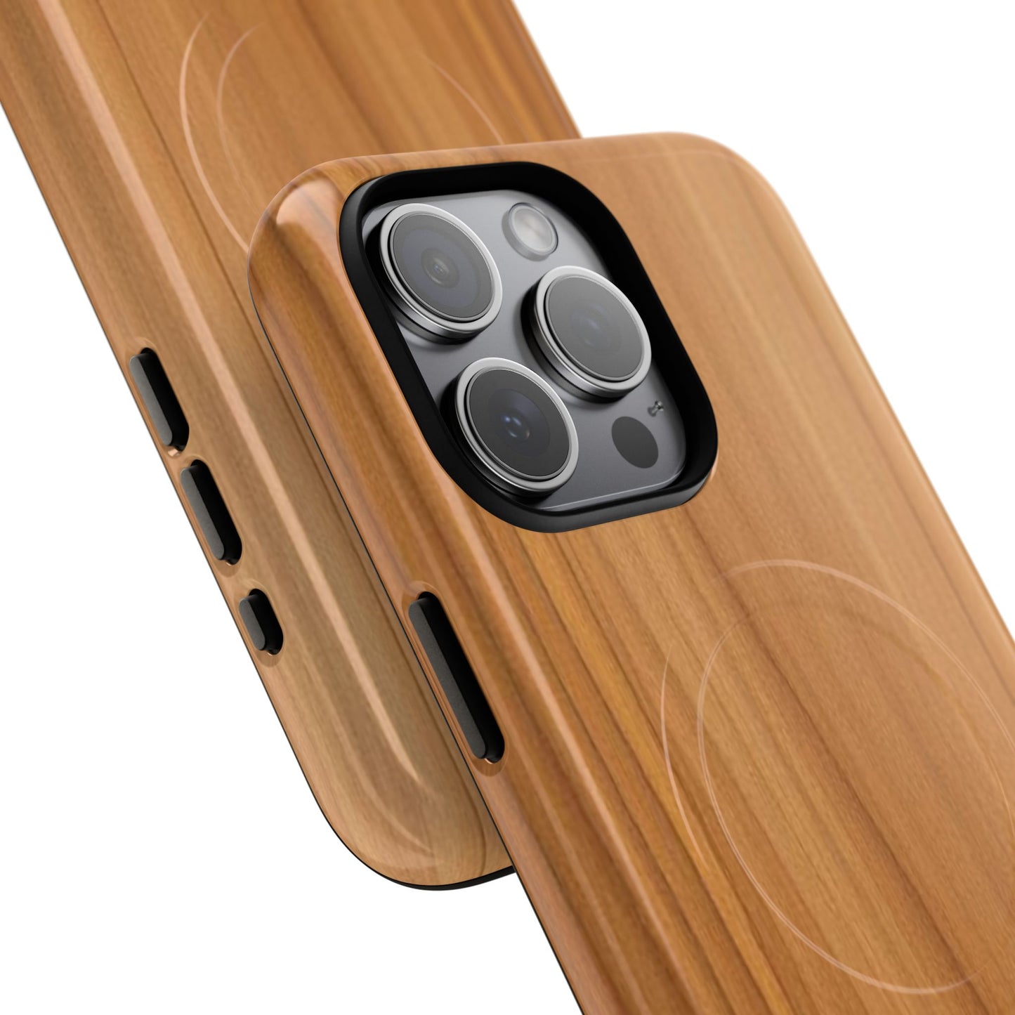 Natural Wood Grain Design - iPhone Magnetic Tough Case