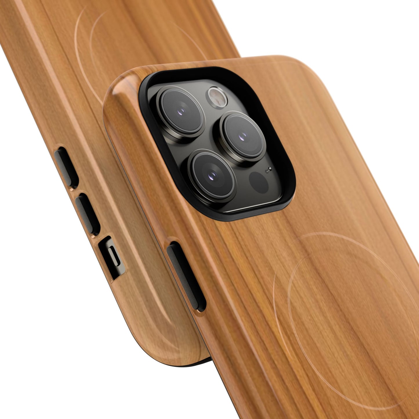 Natural Wood Grain Design - iPhone Magnetic Tough Case