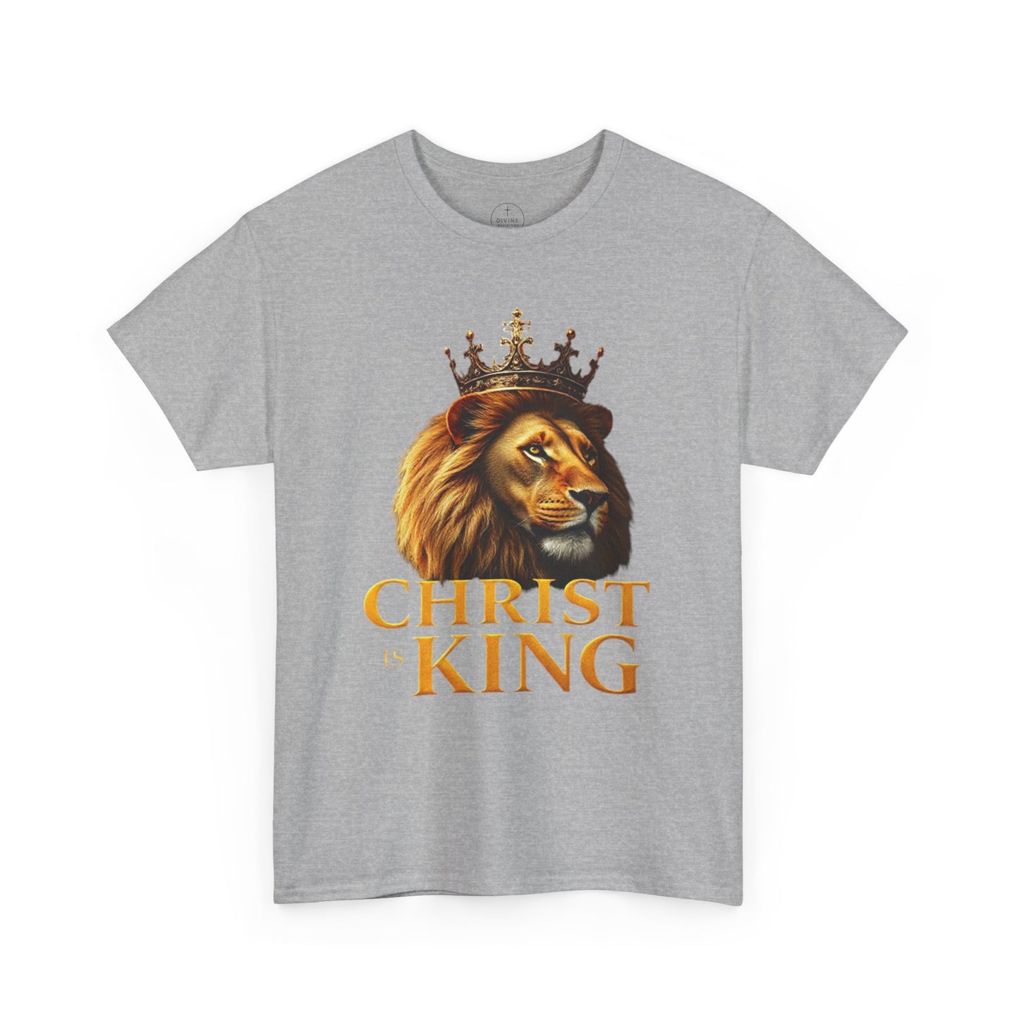 Christ Is King – Lion & Cross Men’s Christian Tee