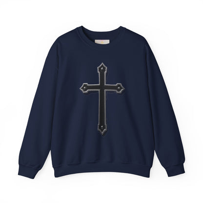 Warrior’s Black Cross Women’s Christian Sweatshirt | Ephesians 6:11