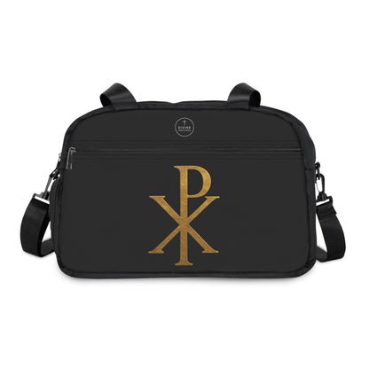 Women's Victory in Christ Fitness Bag in Black – Chi Rho Symbol