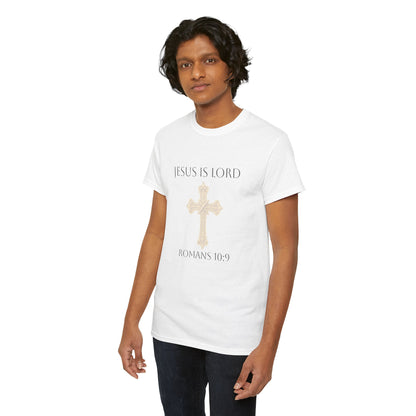 Jesus Is Lord – Men’s  Christian Tee (Dark Lettering)