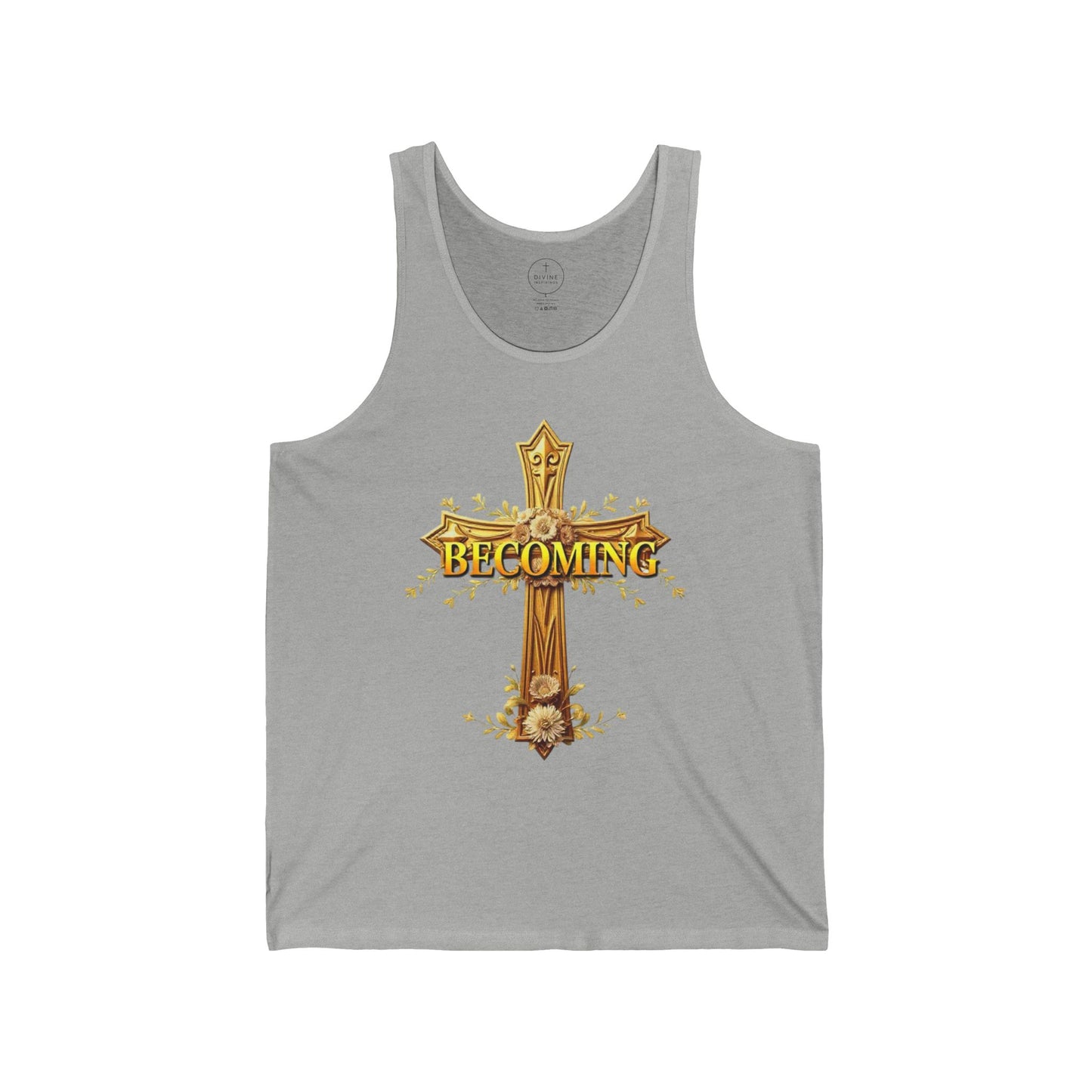 Becoming Women’s Tank Top – Gold Cross Edition