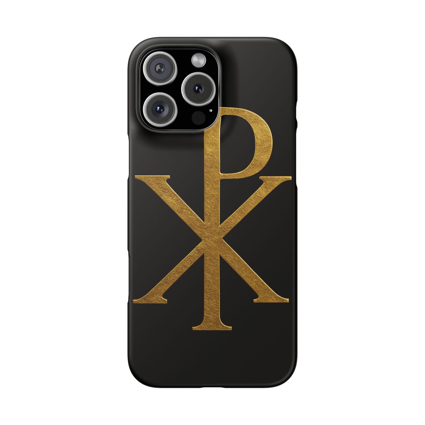 Black Chi Rho Snap Case for iPhone – The Way, Truth & Life