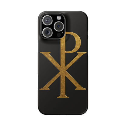 Black Chi Rho Snap Case for iPhone – The Way, Truth & Life