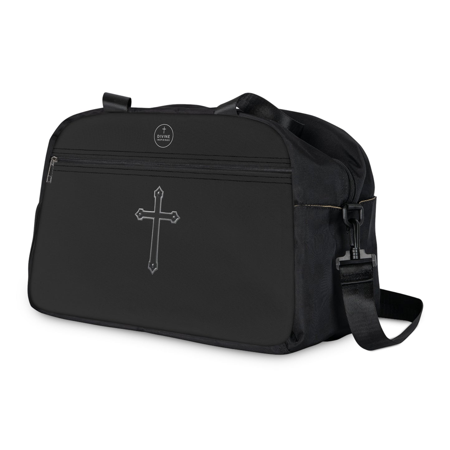 Divine Strength Fitness Bag in Black – Faith in Motion