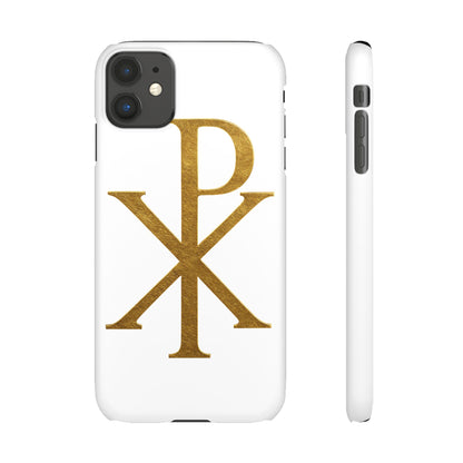 White Chi Rho Snap Case for iPhone – The Way, Truth & Life