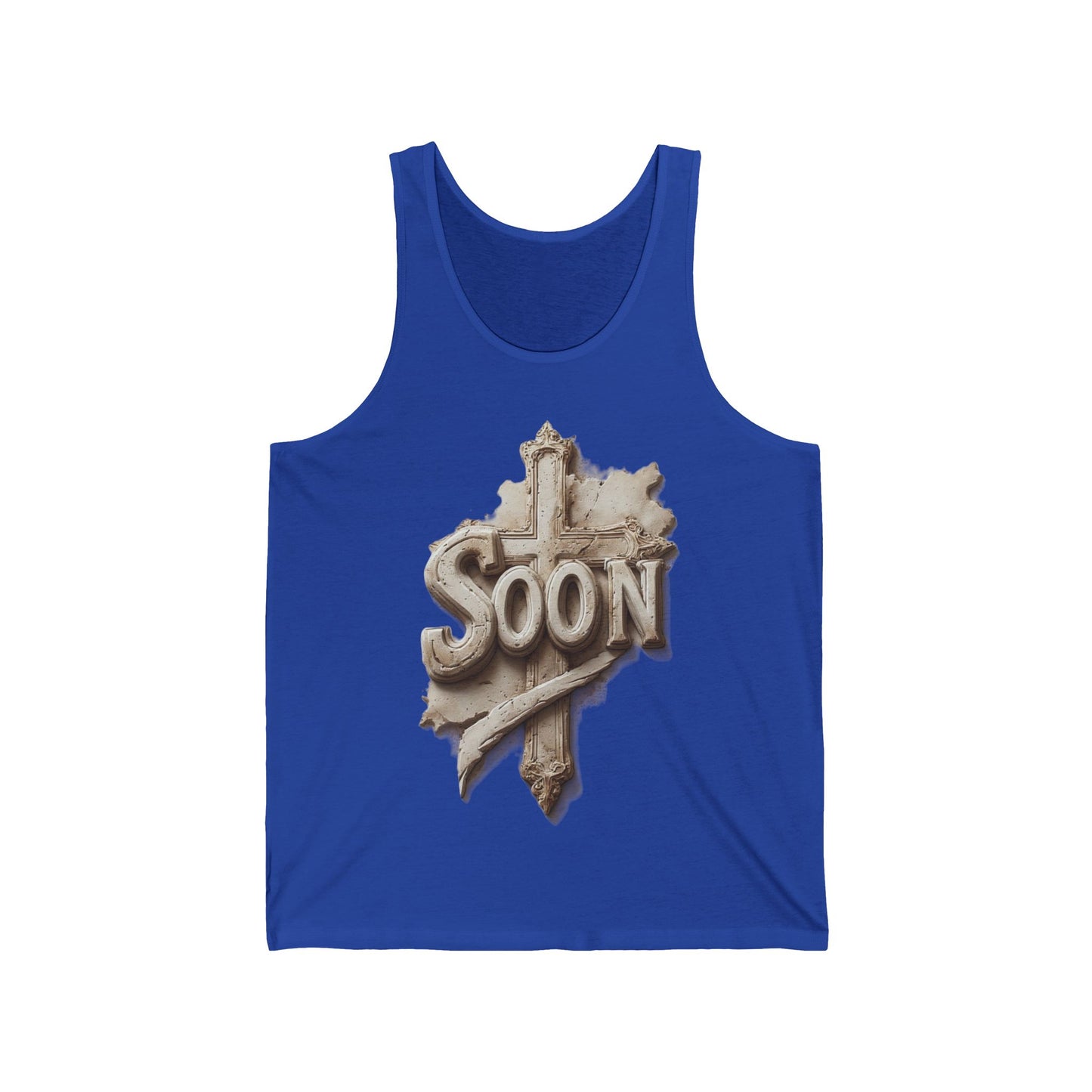 “Soon” Cross Men’s Tank Top – Strength in the Promise