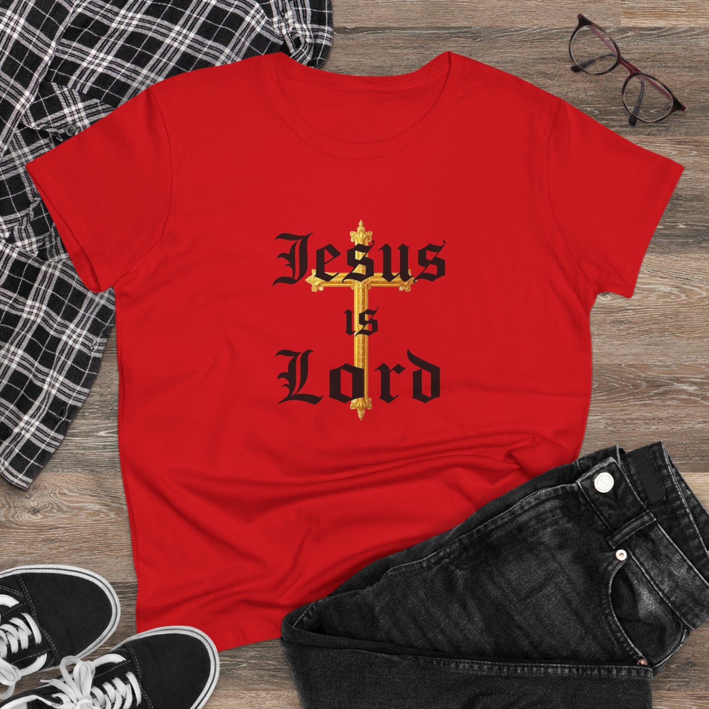 Jesus Is Lord – Women’s Tee of Devoted Faith
