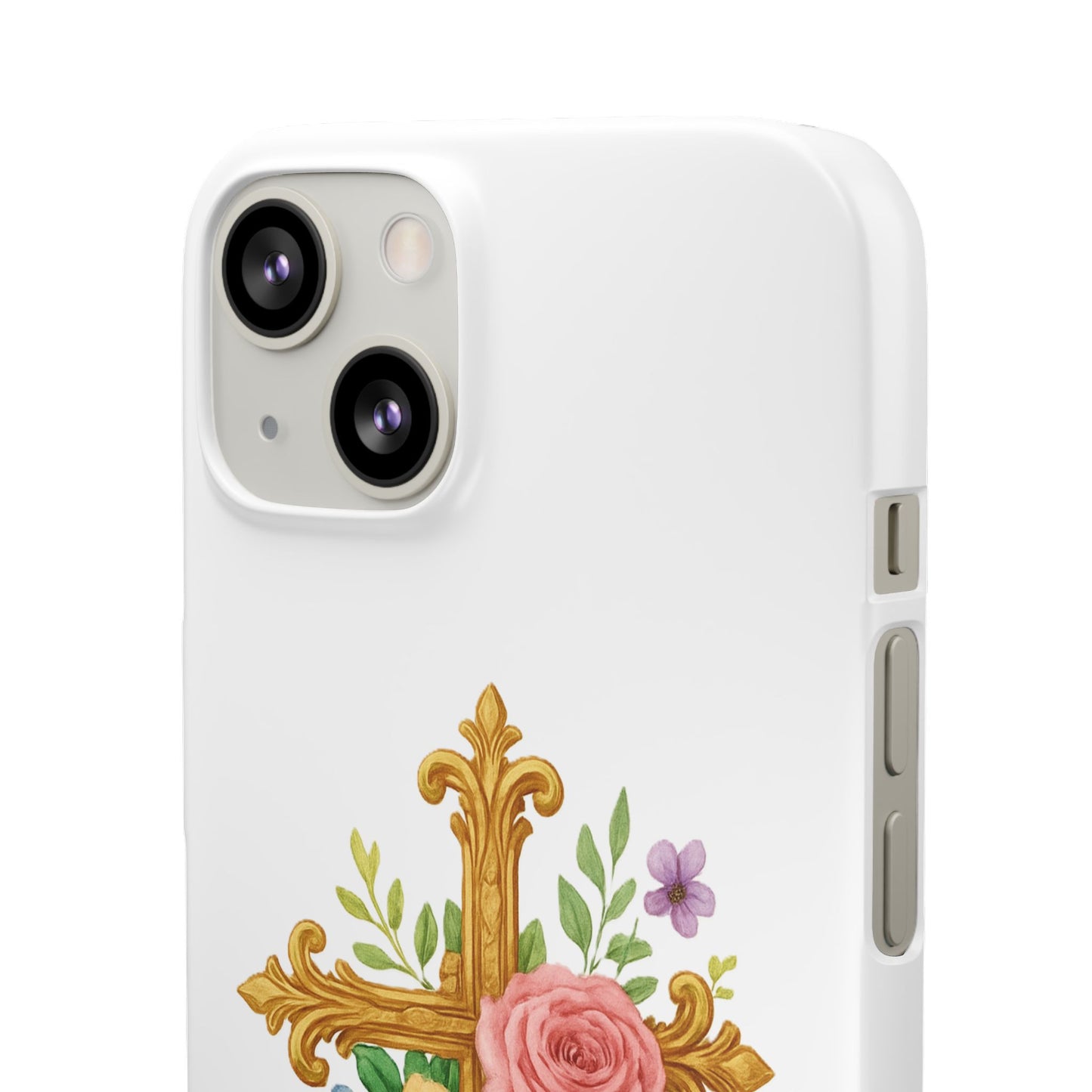 Floral Cross Snap Case for iPhone – Faith in Bloom