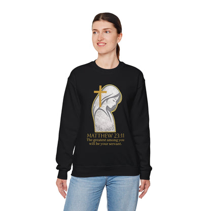 Humble Servant - Women's Christian Sweatshirt (Gold Lettering)