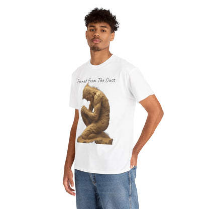 Formed from the Dust | Men’s Christian T-Shirt with Genesis 2:7 (Dark Lettering)