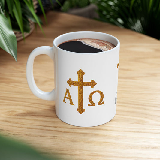 Alpha & Omega Christian Mug – 11 oz & 15 oz
