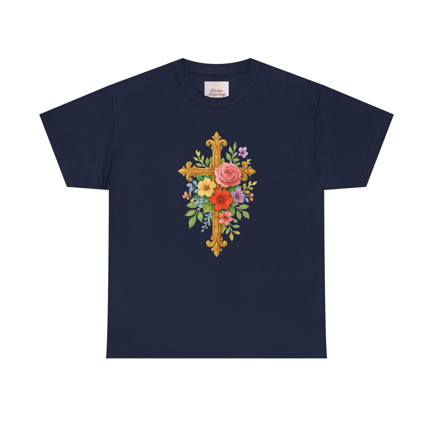Floral Cross Tee - Women's Christian Apparel