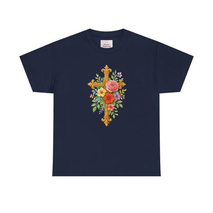 Floral Cross Tee - Women's Christian Apparel