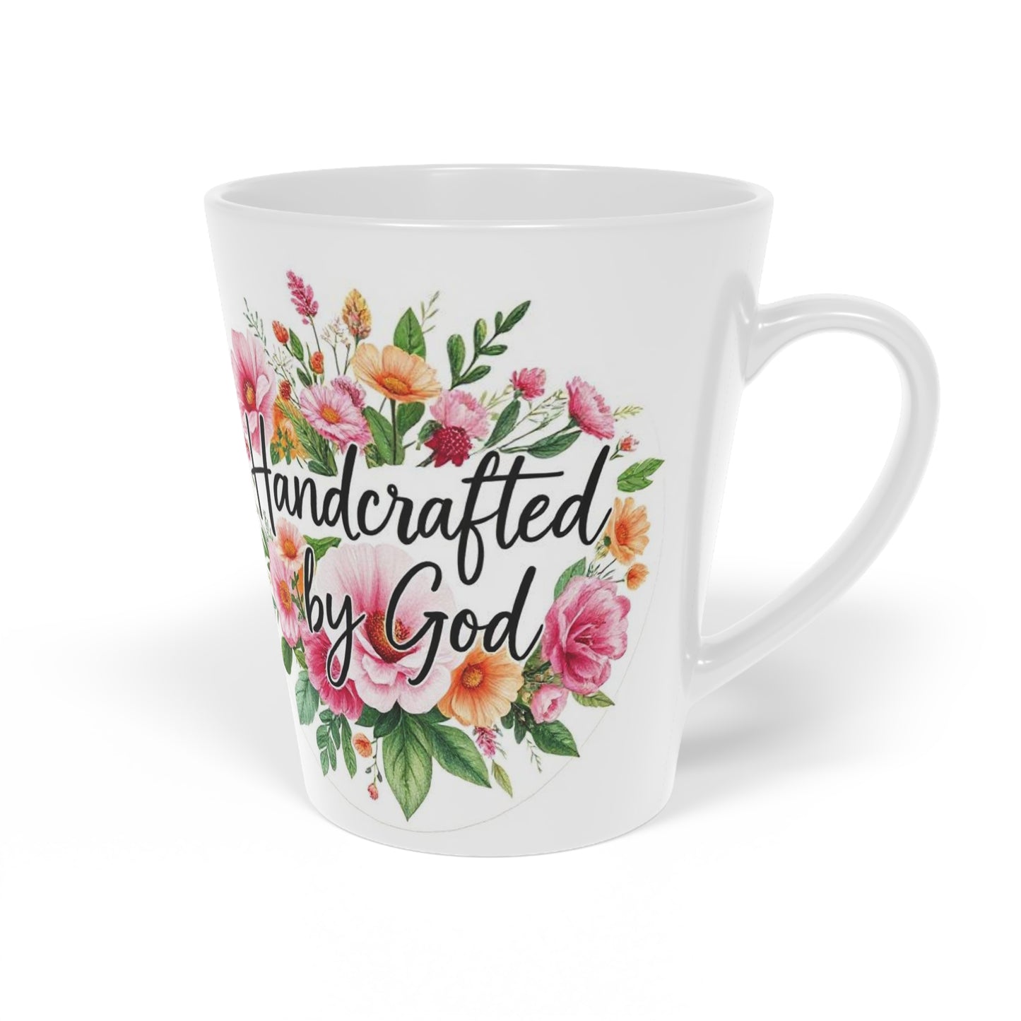 Handcrafted by God Latte Mug – Christian Identity & Daily Inspiration
