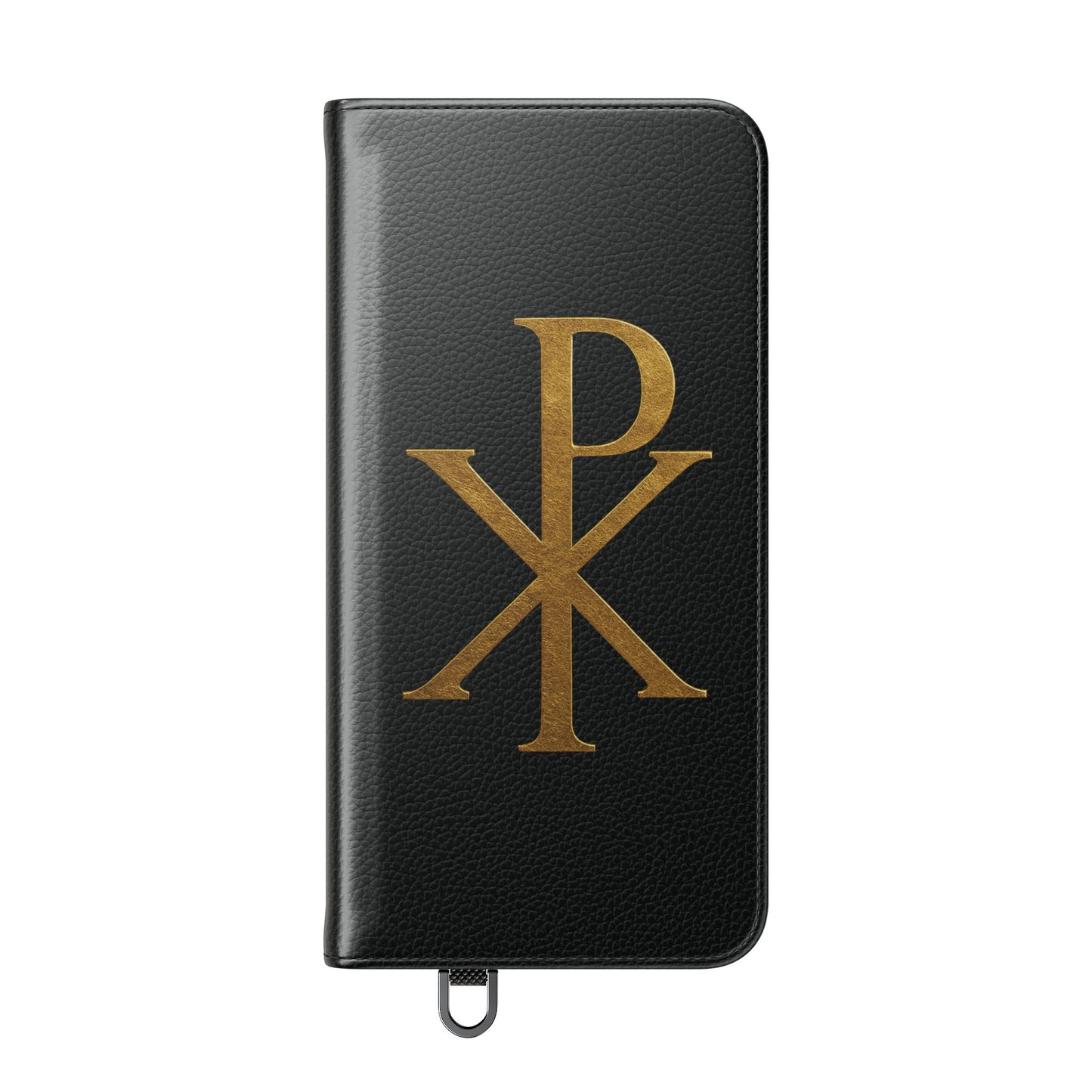 Black Chi Rho Symbol Wallet Case for Samsung– “I am the Way, the Truth, the Life”
