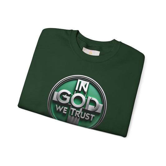Bold Faith Men's Sweatshirt – “In God We Trust” Christian Apparel