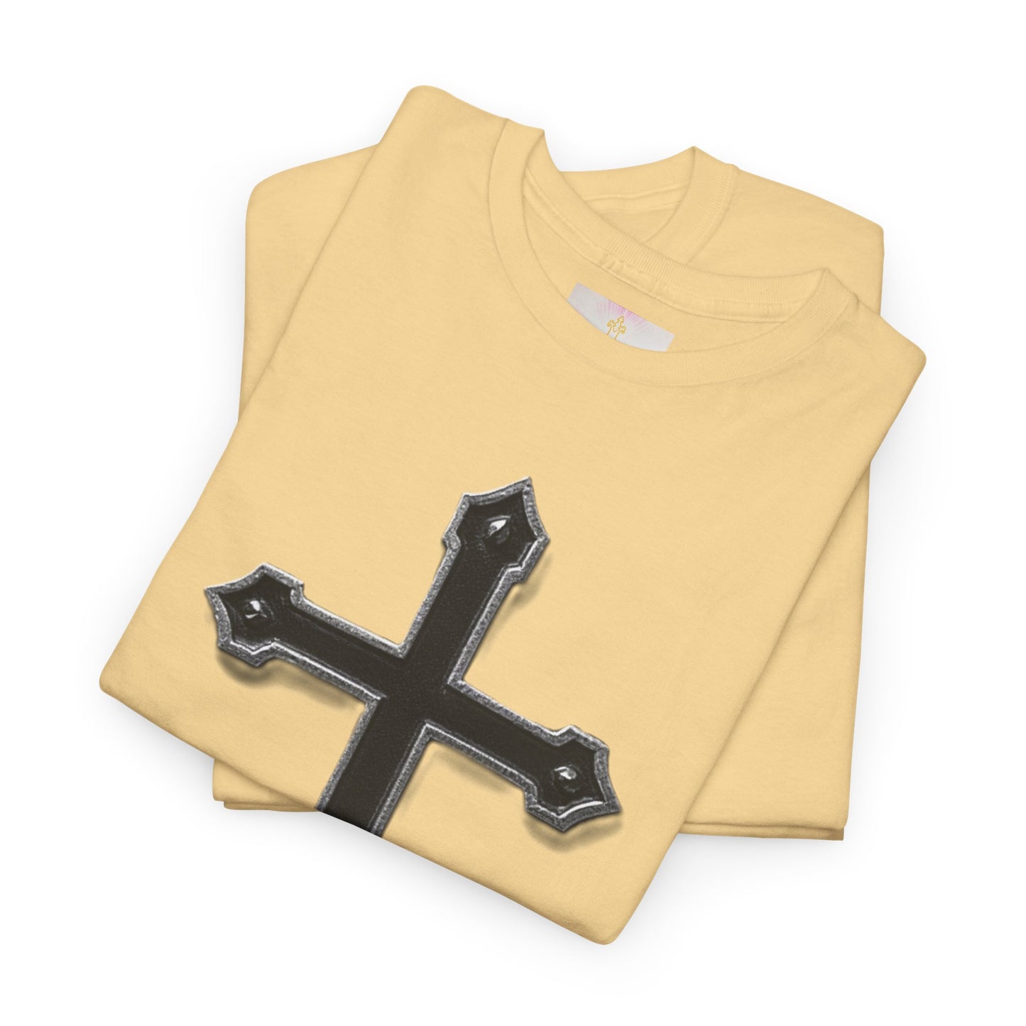 Warrior’s Cross Men’s Christian T-Shirt – Black Cross | Ephesians 6:11