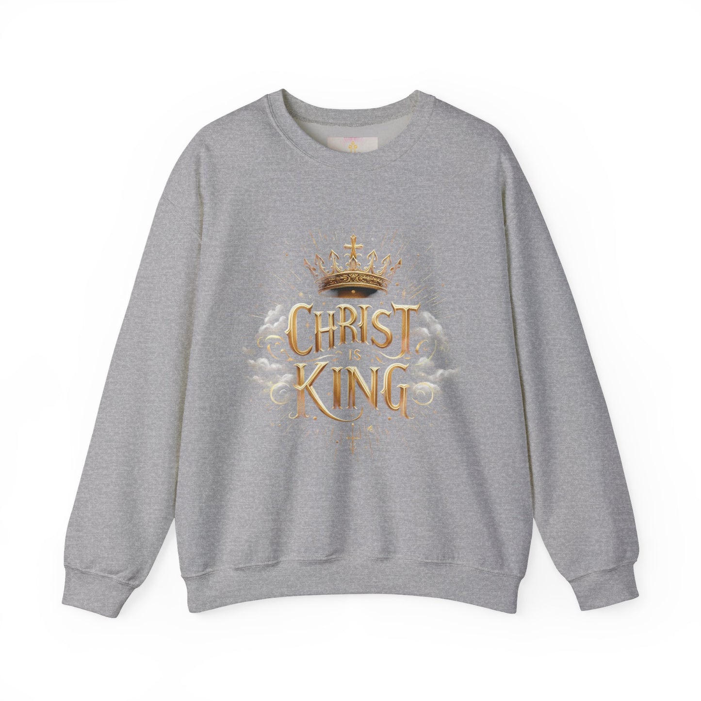 Women’s “Christ is King” Christian Sweatshirt – Bold Faith Statement Pullover