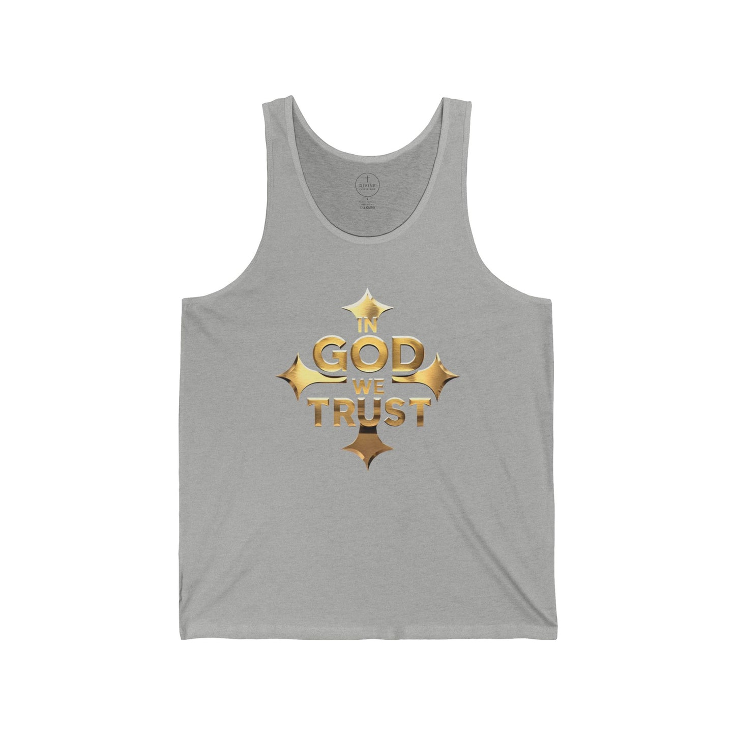 In God We Trust (Gold) – Men’s Christian Tank Top