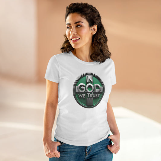 In God We Trust Women’s Tee | Modern Faith Statement Top