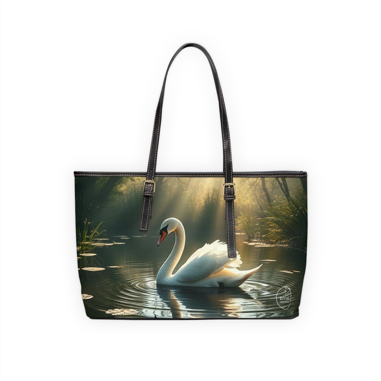 Divine Grace - White Swan Shoulder Bag