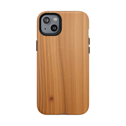 Natural Wood Grain Design - iPhone Magnetic Tough Case